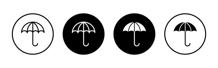 Umbrella icon symbol for apps and websites. umbrella sign and symbol © zeline studio