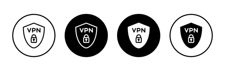 Vpn icon symbol for apps and websites. Private network sign and symbol. virtual private network icon.