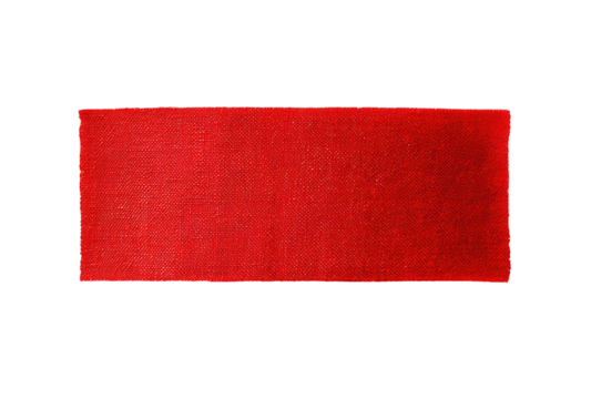 A bold, rectangular, deep red surface