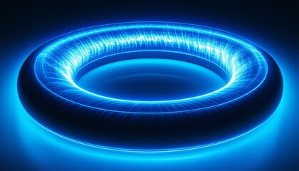 Superconducting current torus ring glow