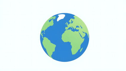 Fototapeta premium Earth Minimal Icon
