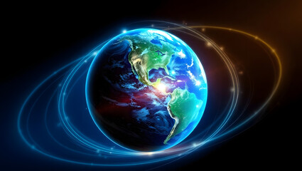 Obraz premium Earth Energy Concept