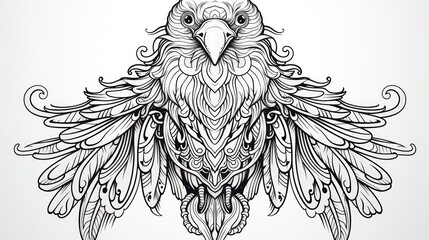 Ornate bird illustration