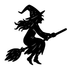 Flying Witch Halloween SVG