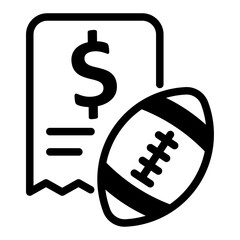Fantasy Betting Slip Line Icon of Fantasy Sports Icon Set