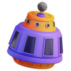 Spaceship 3D Illustration