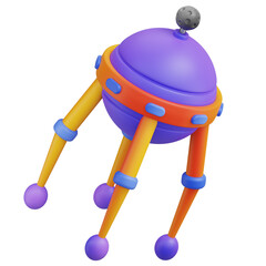 Sputnik 3D Illustration