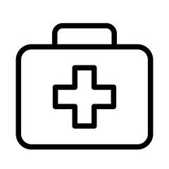Obraz premium First Aid Kit Line Icon of Sports Injuries Icon Set
