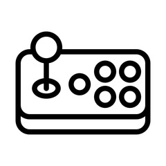 Arcade Fight Stick Line Icon of Arcade Games Icon Set