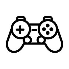 Classic Gamepad Line Icon of Game Controller Types Icon Set