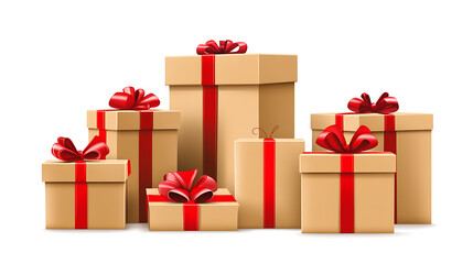 Obraz premium Christmas decorations on white background with ornaments, snowflakes, and festive elements. Perfect for holiday wallpaper, backgrounds, or seasonal designs.