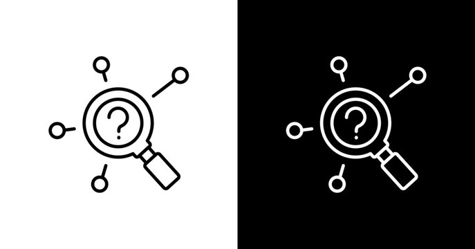 Root Cause White Icon Set Design