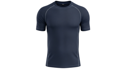 Mens Dark Blue Performance Tshirt Mockup