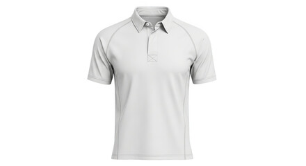 White Short Sleeve Polo Shirt Mockup
