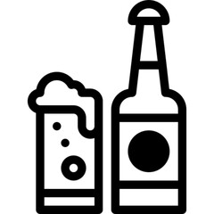 Beer Bottle Open Icon