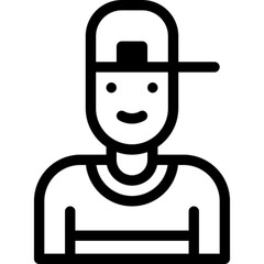 Obraz premium Boy Youth Icon