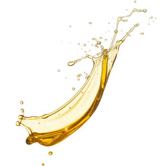 oil splash on white background