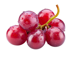 Modern Minimalist Red Grapes PNG