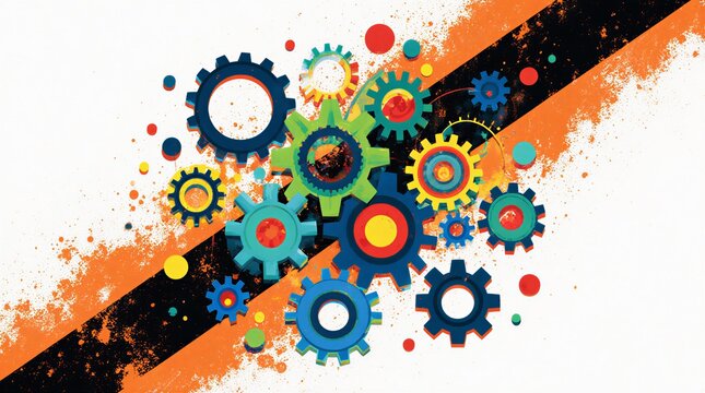 abstract network of interconnected digital systems and data pathways visualization | technology, business, innovation, science, data theme