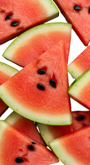 Fresh juicy watermelon slices perfect for summer treats, picnics, and refreshing desserts