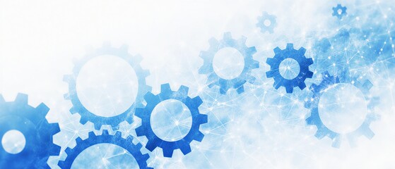 intricate interlocking gears depicting complex engineering and industrial mechanics concept | industry, science, technology, business, engineering theme