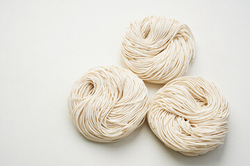 Raw dried Misoa or Misua, thin noodles, chinese food