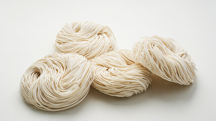 Raw dried Misoa or Misua, thin noodles, chinese food