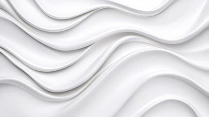 Elegant flowing white wave patterns in modern design