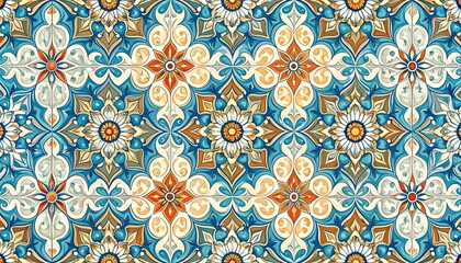 Ornate tile pattern design (2)