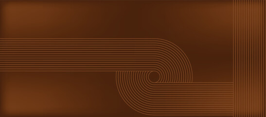 Abstract brown gradient background with smooth lines and curves for modern design applications and creative projects with copy space.