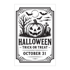 Halloween Party Label Design & Template