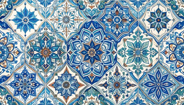 Ornate tile pattern design