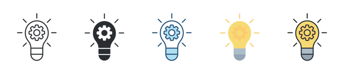 Innovation Icon Set Multiple Style Collection