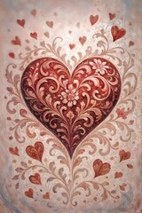 Large selection of invitation hearts, backgrounds, designs, cards, Wedding invitation.