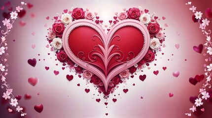 Large selection of invitation hearts, backgrounds, designs, cards, Wedding invitation.