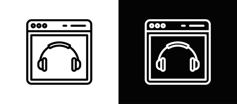 Backer Support Icon In Black And White Filled Style