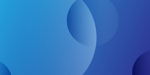 Abstract blue gradient background with overlapping circles and modern design. eps10.
