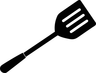 Spatula Silhouette Vector Illustration Black and White