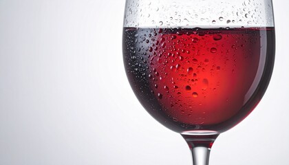 A Stunning Close Up Of Red Wine In A Glass, Showing Water Droplets On The Side, Perfect For Wine Blogs, Restaurants, And Beverage Websites. With Comprehensive Details And Informative