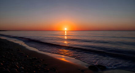 Serene Sunrise at the Pebble Beach