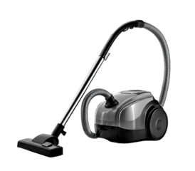 Gray upright vacuum cleaner