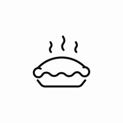a warm pie icon icon sign vector