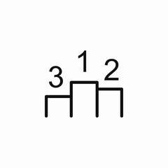 sports victory podium icon sign vector