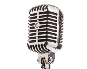 Classic chrome microphone
