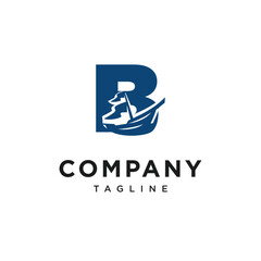 Letter B Sailing Logo Icon Vector