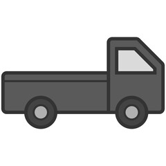 black pickup truck icon