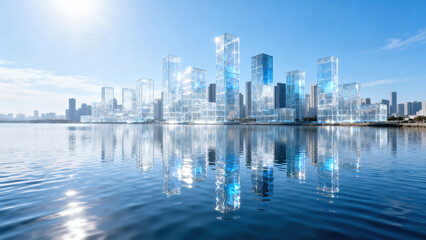 Fototapeta premium modern city skyline