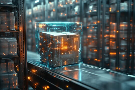 Augmented Reality Package on Automated Conveyor System in Smart Warehouse