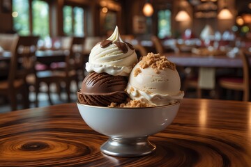 Alfajor Ice Cream (Argentina) - World of Ice Cream: Discover the magic of Argentine alfajor transformed into luscious ice cream, offering chocolate richness and caramel smoothness