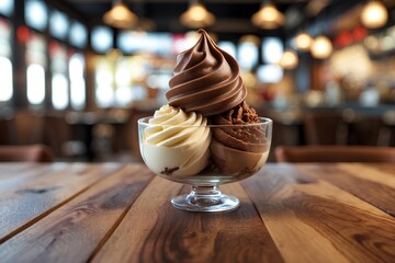 Gianduja Gelato (Italy) - World of Ice Cream: Indulge in the rich, chocolate-hazelnut perfection of Italian gianduja transformed into creamy gelato, offering a luxurious